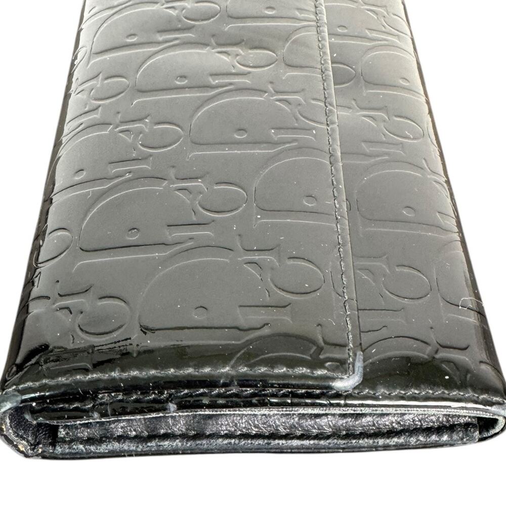Dior Patent Leather‎ Continental Signature Long Wallet - Picture 10 of 12